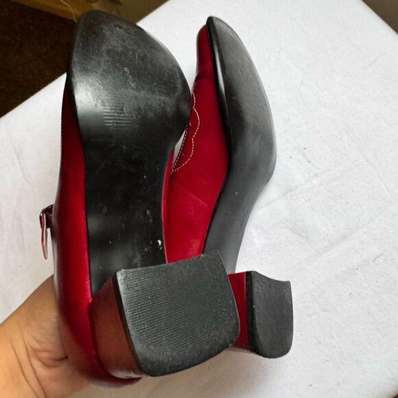 Steve Madden Red Mary Jane Heels - Picture 3 of 8